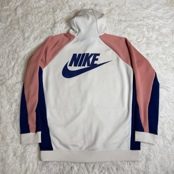 Nike full Zip Hoodie Jacket Color Block Retro Y2K streetwear - Picture 2 of 8